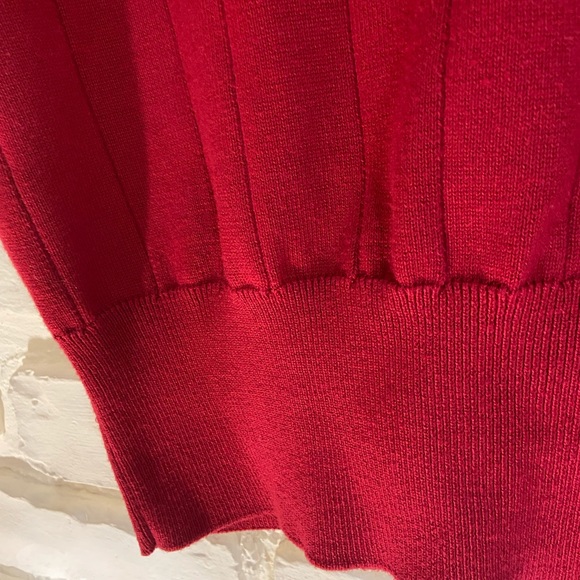 Mock-neck Short Sleeve Sweater - Picture 4 of 6